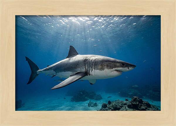 Great White Shark Underwater Majesty