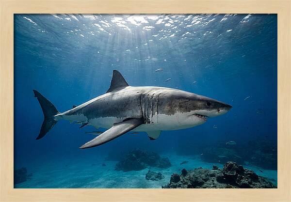 Great White Shark Underwater Majesty