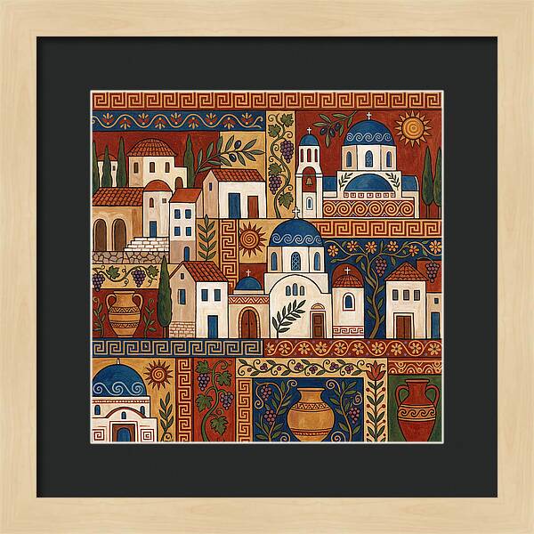 Greek Architecture Folk Art
