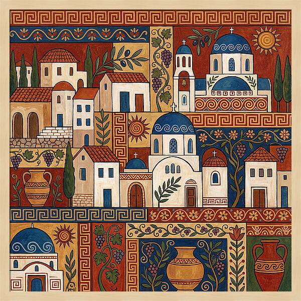 Greek Architecture Folk Art