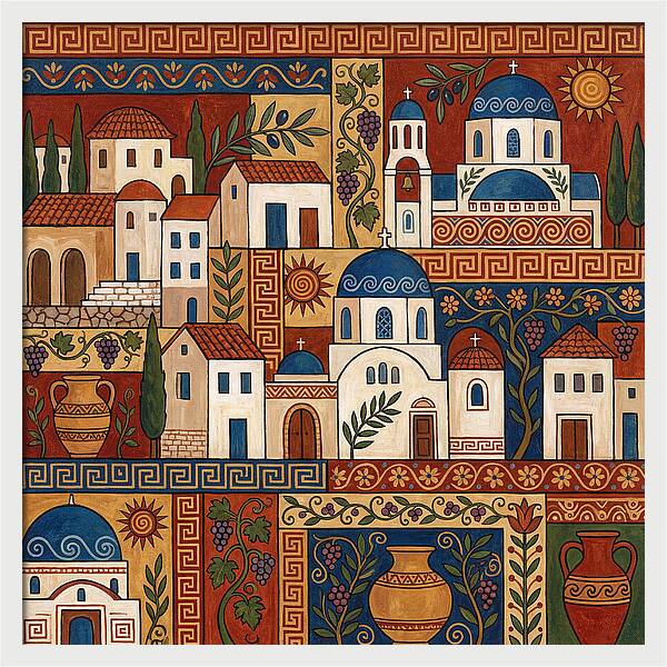 Greek Architecture Folk Art