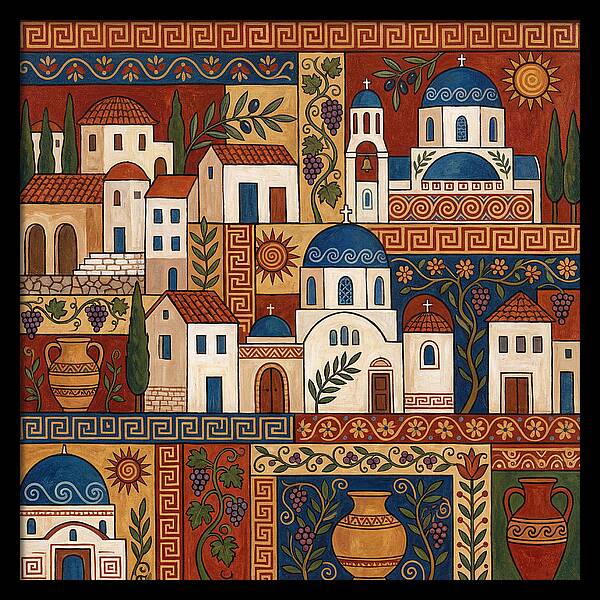 Greek Architecture Folk Art