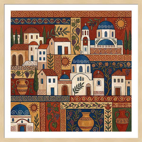 Greek Architecture Folk Art