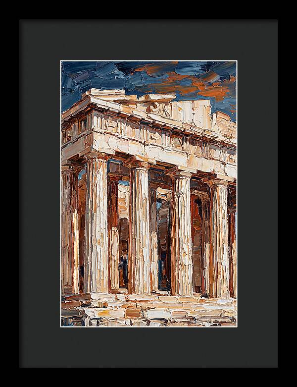 Greek Architecture In Palette Knife