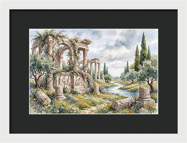 Greek Ruins Amidst Nature