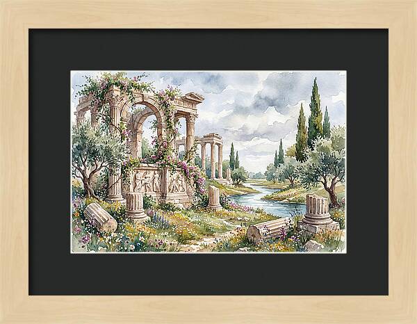 Greek Ruins Amidst Nature