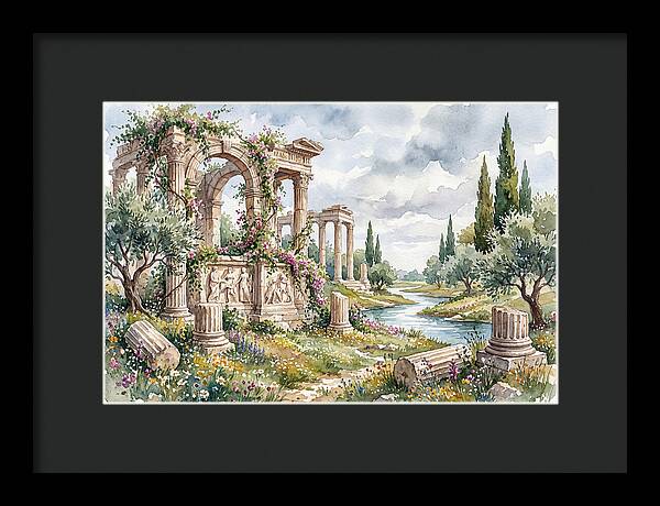 Greek Ruins Amidst Nature