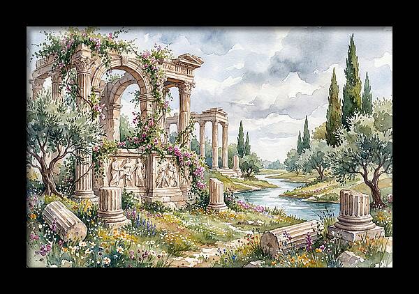 Greek Ruins Amidst Nature