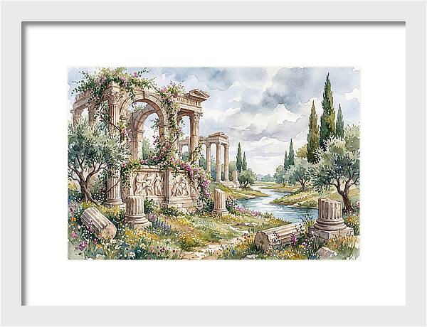 Greek Ruins Amidst Nature