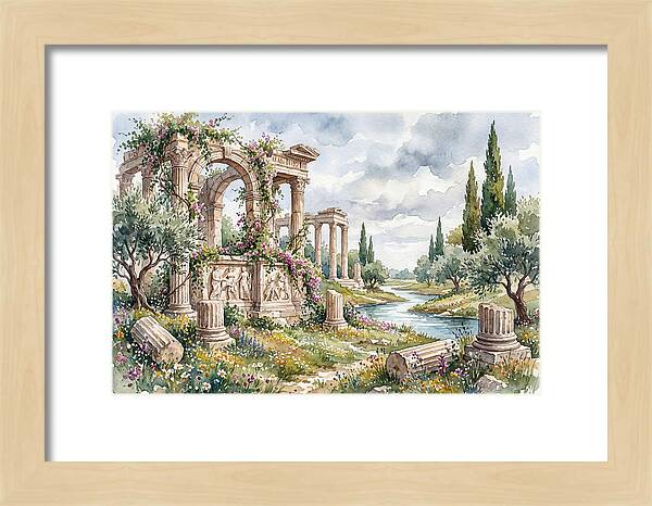 Greek Ruins Amidst Nature