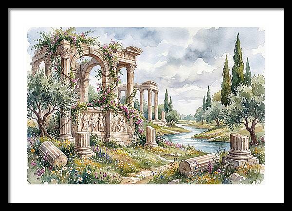 Greek Ruins Amidst Nature