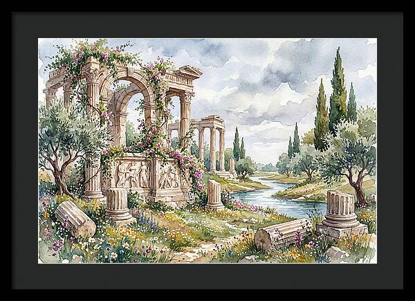 Greek Ruins Amidst Nature