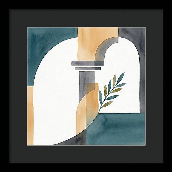 Greek Ruins In Minimalist Style