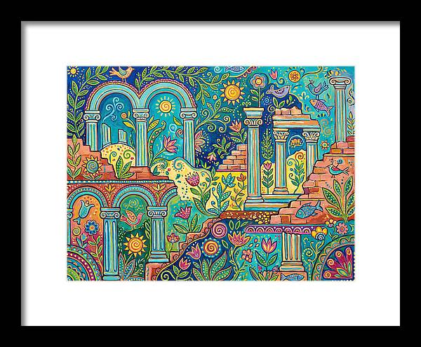 Greek Ruins In Vibrant Colors
