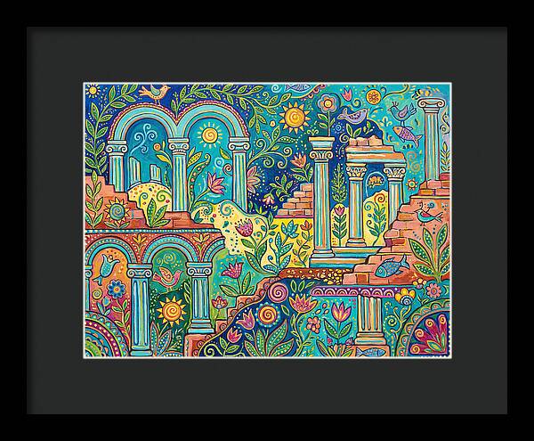 Greek Ruins In Vibrant Colors