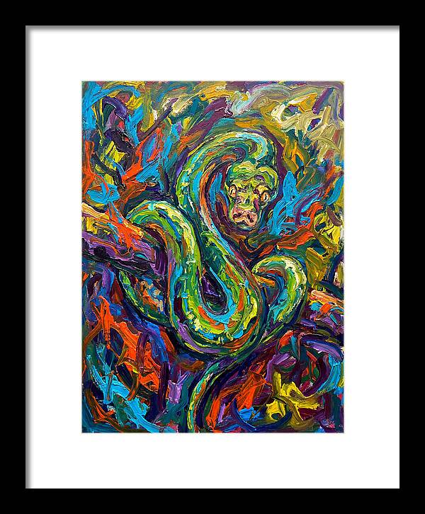 Green Tree Python In Vibrant Colors