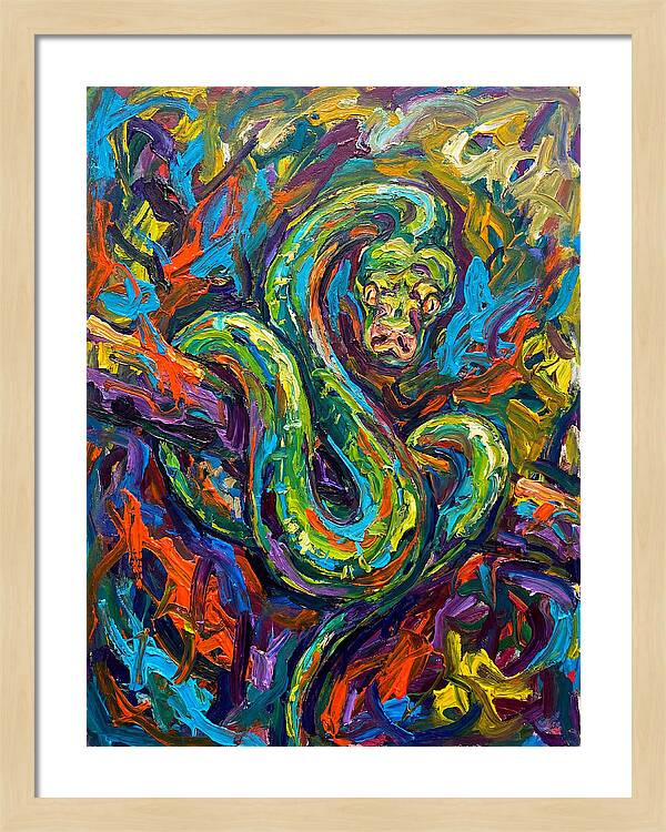 Green Tree Python In Vibrant Colors
