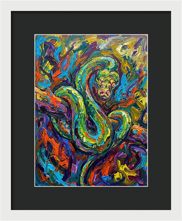Green Tree Python In Vibrant Colors