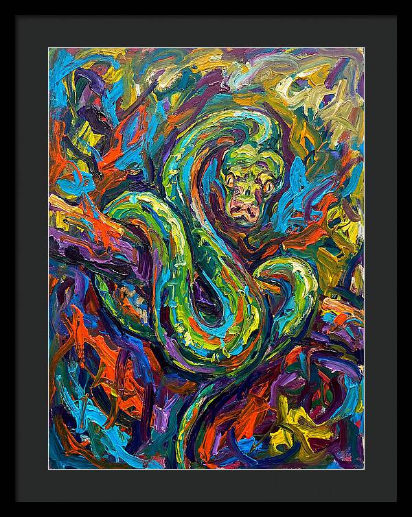 Green Tree Python In Vibrant Colors