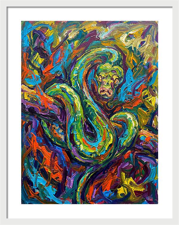 Green Tree Python In Vibrant Colors