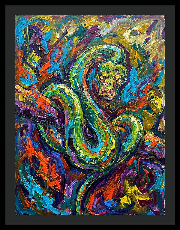 Green Tree Python In Vibrant Colors