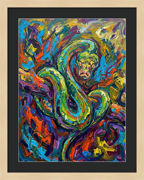 Green Tree Python In Vibrant Colors