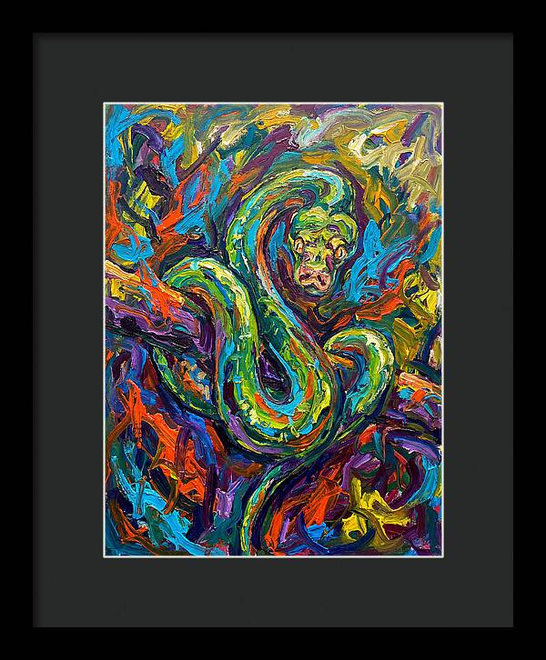 Green Tree Python In Vibrant Colors