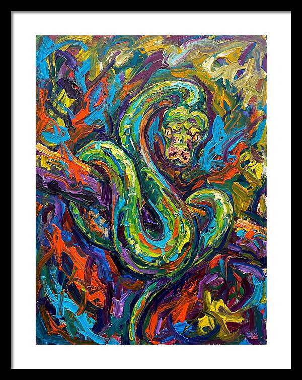Green Tree Python In Vibrant Colors