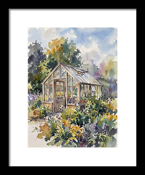 Greenhouse Among Vibrant Blooms