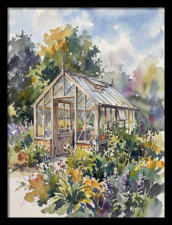 Greenhouse Among Vibrant Blooms