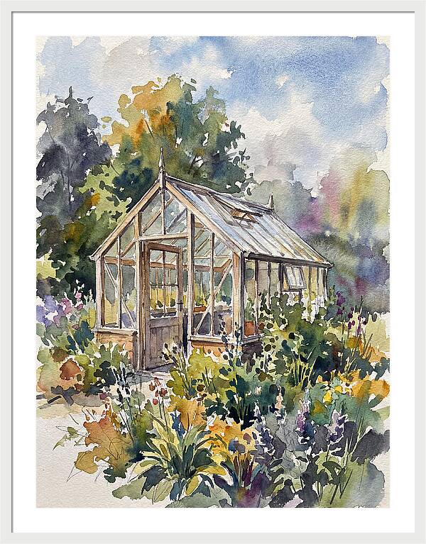 Greenhouse Among Vibrant Blooms
