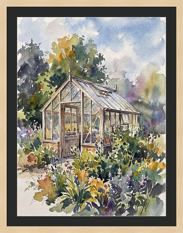 Greenhouse Among Vibrant Blooms
