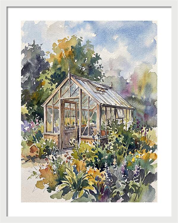 Greenhouse Among Vibrant Blooms