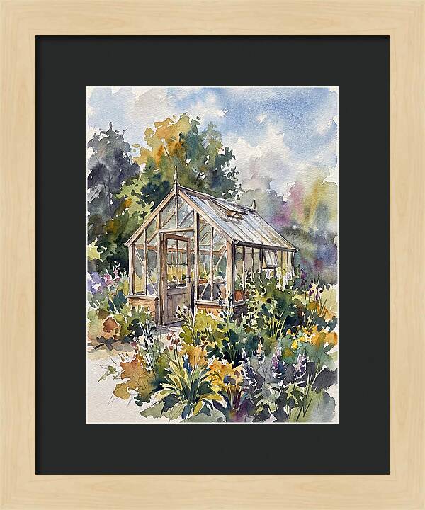 Greenhouse Among Vibrant Blooms