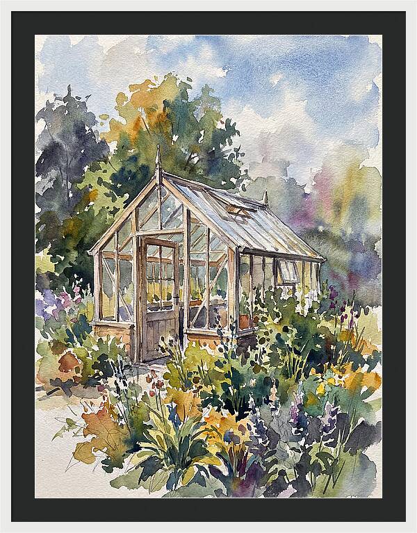 Greenhouse Among Vibrant Blooms