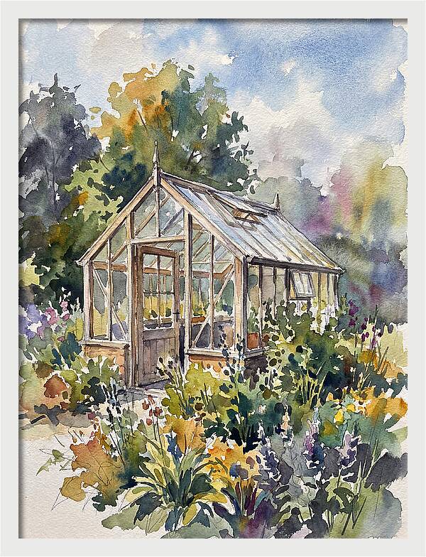 Greenhouse Among Vibrant Blooms