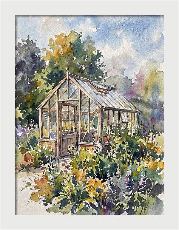 Greenhouse Among Vibrant Blooms
