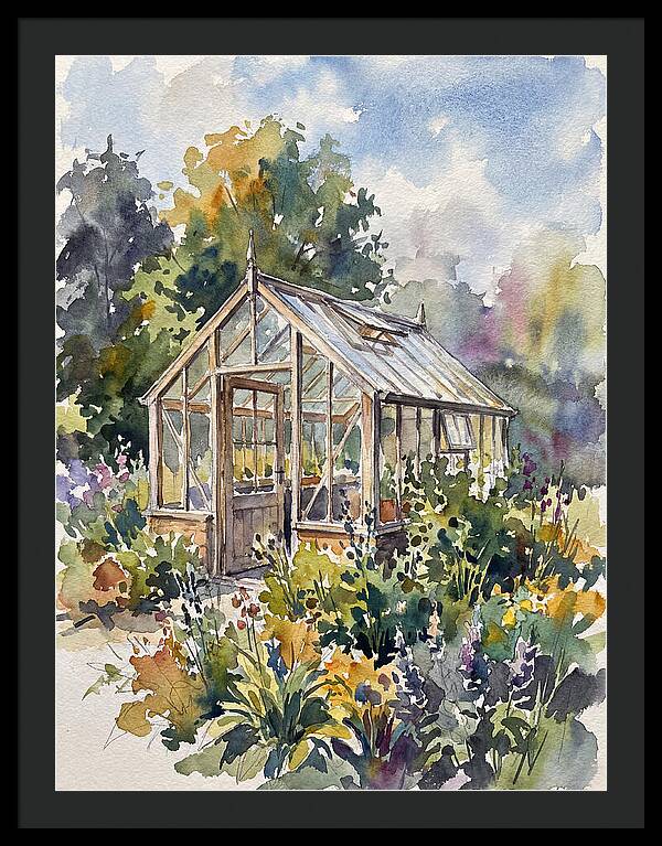 Greenhouse Among Vibrant Blooms