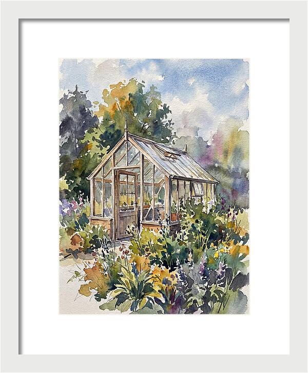 Greenhouse Among Vibrant Blooms