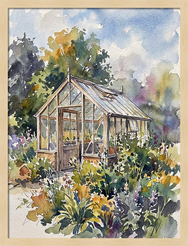 Greenhouse Among Vibrant Blooms