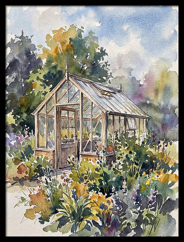 Greenhouse Among Vibrant Blooms