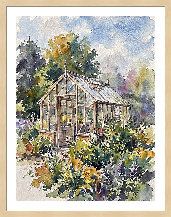 Greenhouse Among Vibrant Blooms