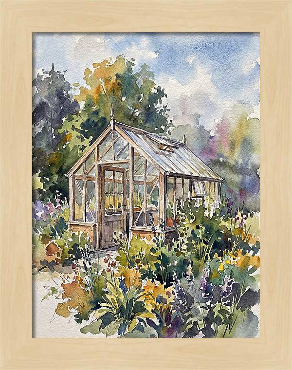 Greenhouse Among Vibrant Blooms