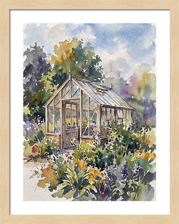 Greenhouse Among Vibrant Blooms