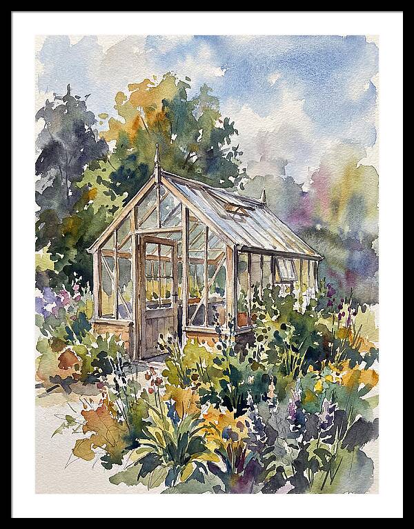 Greenhouse Among Vibrant Blooms