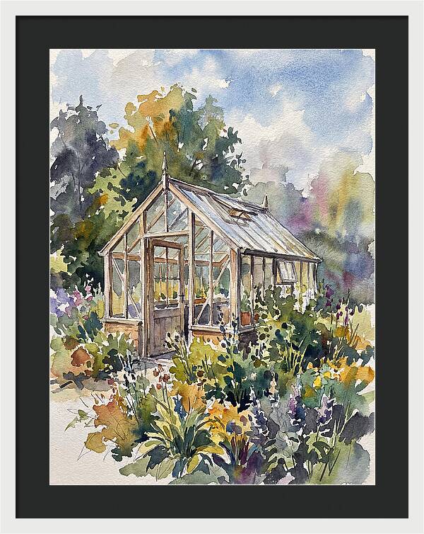 Greenhouse Among Vibrant Blooms
