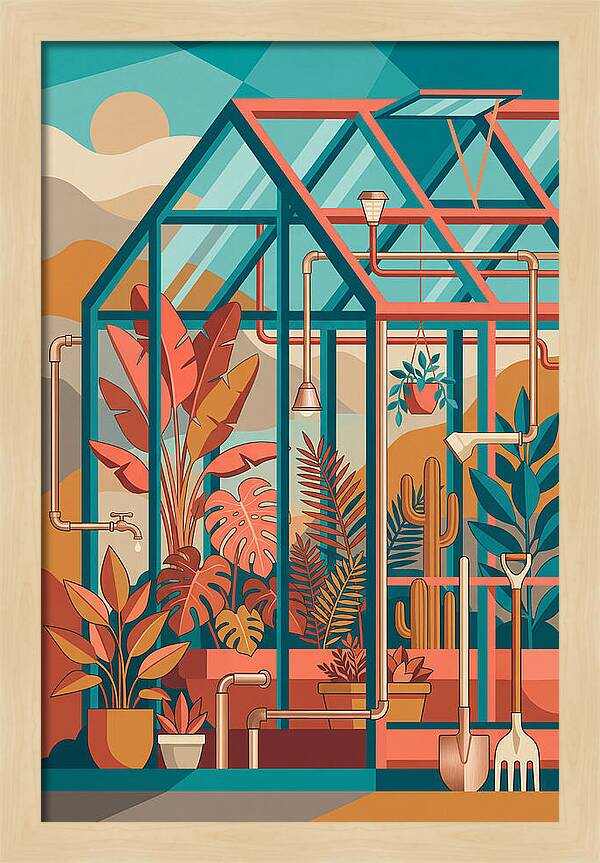 Greenhouse Oasis In Color