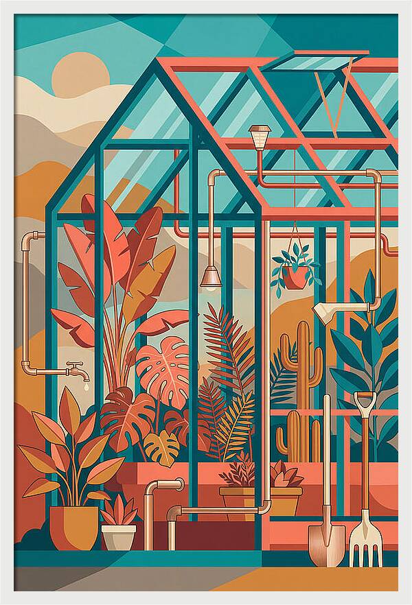Greenhouse Oasis In Color