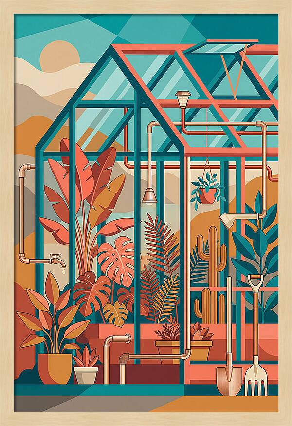 Greenhouse Oasis In Color