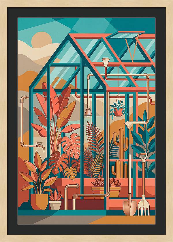 Greenhouse Oasis In Color